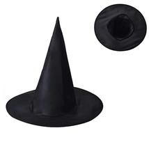 10pcs Halloween Witch Hat Black Hanging Witch Cap Costume Accessory - £17.26 GBP