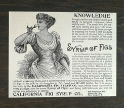 Vintage 1895 California Fig Syrup Company Original Ad 1021 - £5.24 GBP