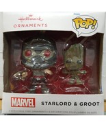 Hallmark Marvel Mystery Star-Lord and Groot FUNKO POP! Christmas Tree Or... - $473.70 MXN