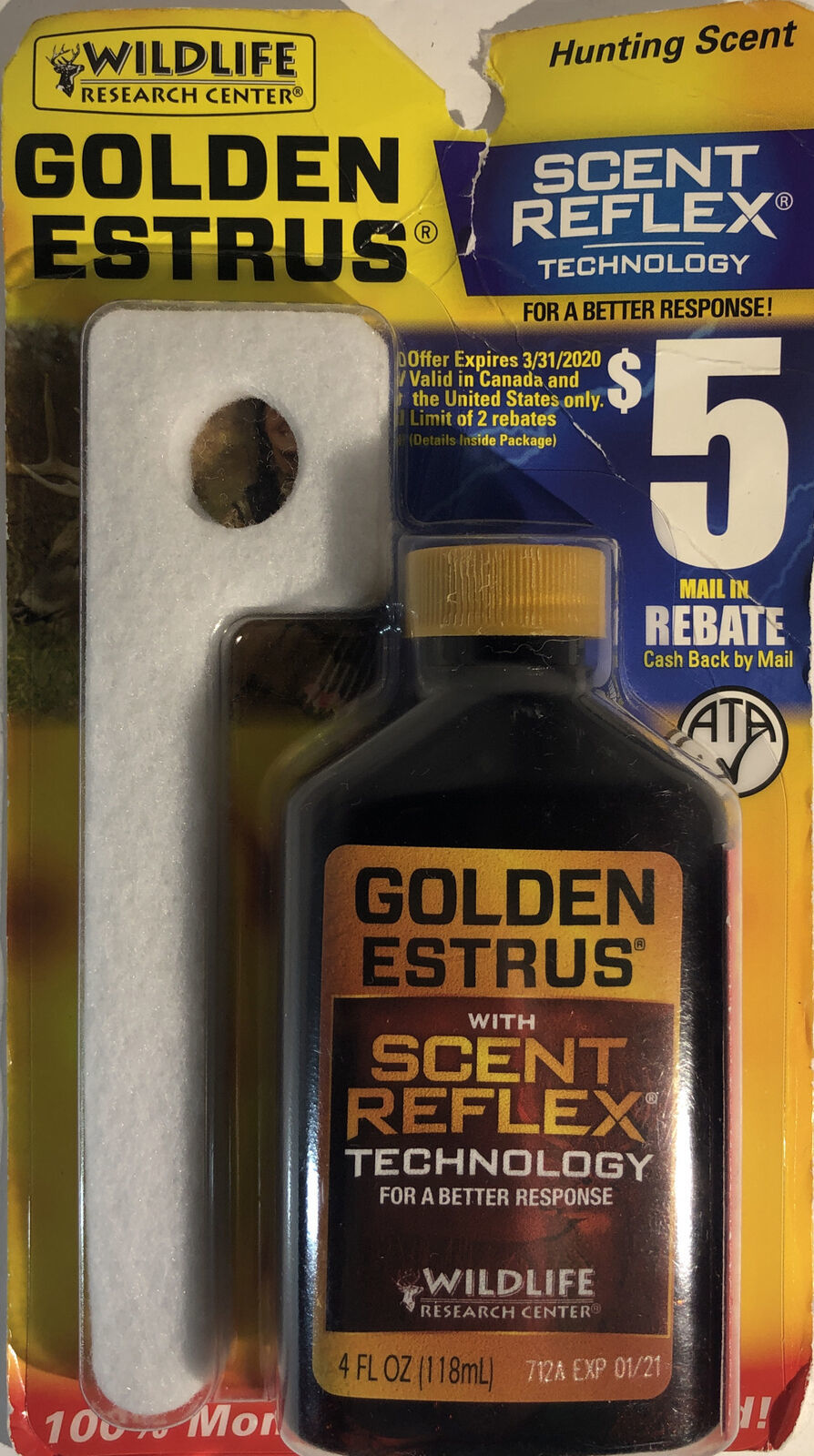 Wildlife Research Center GOLDEN ESTRUS Scent w/Wicks 4 oz-SHIPS SAME BUS... - $24.63