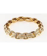 David Yurman 18k Yellow Gold Deco Beveled Link Bracelet Large 1.93 Ct Ret - €18.318,95 EUR