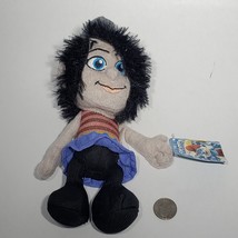 The Smurfs Vexy Smurf 8&quot; Plush Naughty Smurfette Black Hair Gray Hat NWT - £6.25 GBP