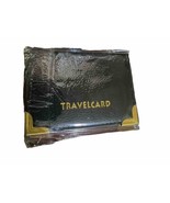 Travel Card Holder Wallet Black Leather by Midlands  - £5.83 GBP