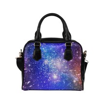 Galaxy Nebula Universe Stars PU Leather Shoulder Handbag Bag - £30.02 GBP