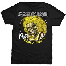 Iron Maiden World Tour 81 Killers Steve Harris Official Tee T-Shirt Mens Unisex - £27.23 GBP