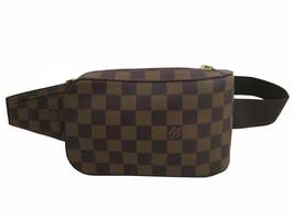 Auth Louis Vuitton Damier Geronimous Waist Bum Bag Brown/Goldtone - £1,501.13 GBP