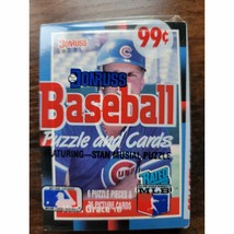 1988 Donruss MLB Sealed Jumbo Pack - Mark Grace rookie - 36 cards &amp; 6 Puzzle Pcs - £7.76 GBP