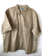 Dickies Shirt Men’s 4XL Beige Button Down Short Sleeve Cooling Temp Orig... - £21.11 GBP