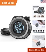 Heavy Sleeper&#39;s Best Friend: Loud Alarm Clock with Vibration &amp; Battery B... - $42.00
