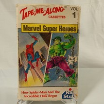 Marvel Superheros Kids Stuff Spider-Man &amp; Hulk Tape me Along cassette Vol 1 rare - £9.31 GBP