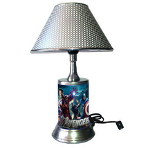 Marvel The Avengers desk lamp with chrome finish shade - £34.59 GBP