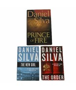 3 Daniel Silva Book Lot Prince of Fire HB The New Girl The Order TPB - £8.61 GBP