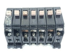 Lot Of 7 Cutler Hammer CH130 Circuit Breakers 120-240V 30A 10K - $48.95