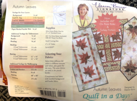 Quilt in a Day Autumn Leaves Quilt Pattern - £23.64 GBP