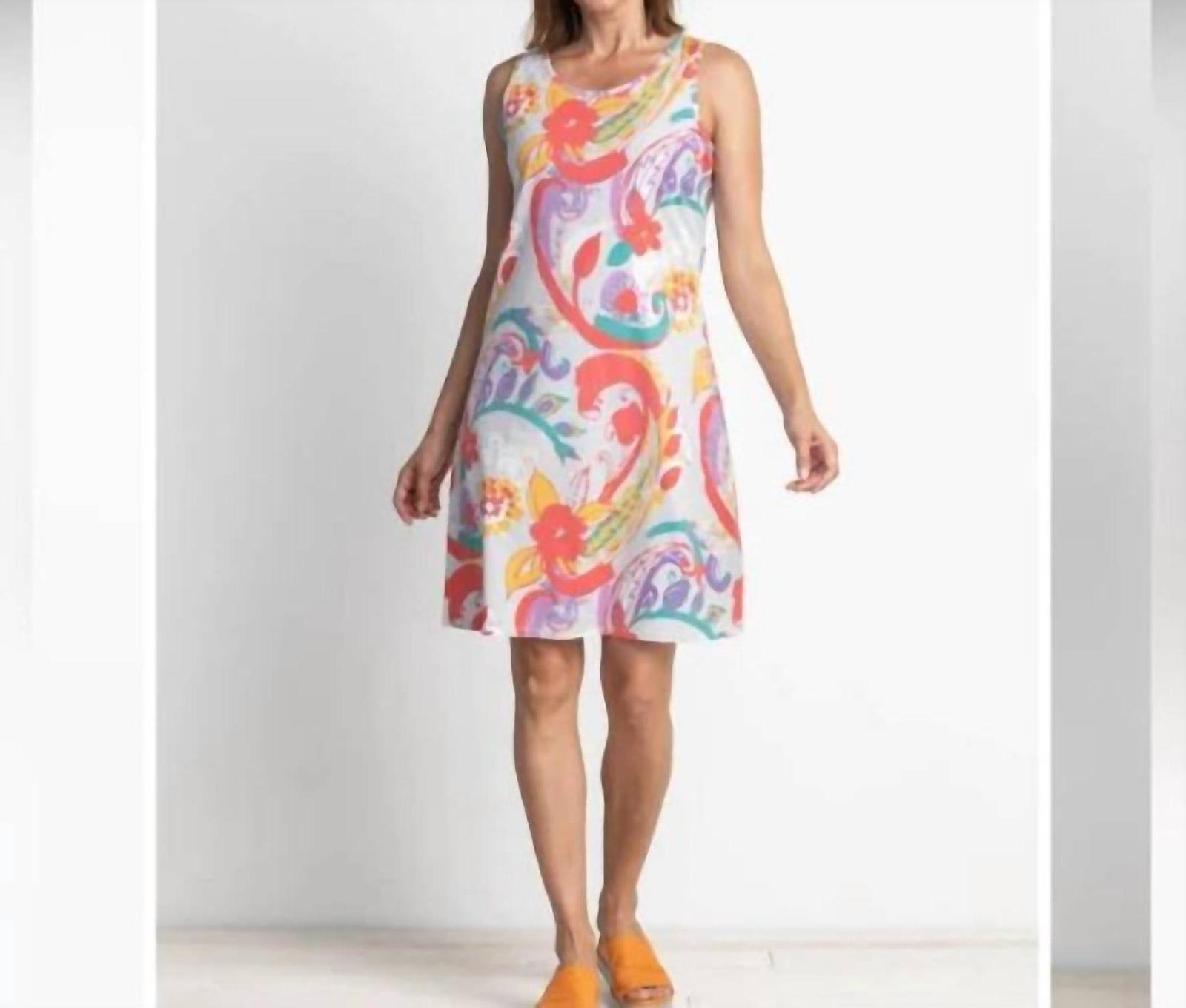 Habitat Cotton Boho Print Tank Dress Coral - $44.00
