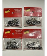Lot Of 4 Packs (40 Pcs) Arkie Lures Walleye &amp; Panfish Jig Heads Fishing ... - $10.41 CAD
