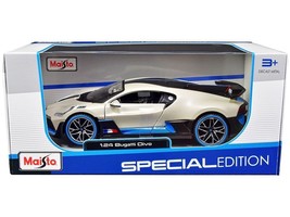 Bugatti Divo Satin White Metallic with Carbon and Blue Accents &quot;Special ... - £29.95 GBP