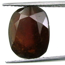 8.1Ct Natural Hessonita Granate (Gomedh) Ovalado Facetado Piedra Preciosa - £18.03 GBP