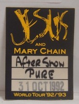 JESUS AND MARY CHAIN - ORIGINAL CONCERT TOUR CLOTH BACKSTAGE PASS **LAST... - $223.68 MXN