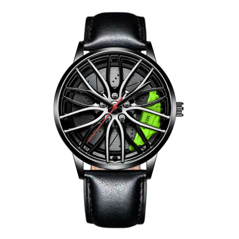  Automatic Electroplated Car Steering Wheel Non-Mechanical Sports Watch #4 - €13,88 EUR