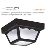 Sea Gull Lighting Single-Light Outdoor Ceiling Fixture in Clear - 7567-32 - €33,97 EUR
