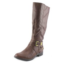 LifeStride Women&#39;s Racey Knee High Wrap Buckle Brown Equestrian Riding Boots 6W - £40.06 GBP