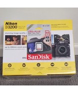 Nikon D3200 Camera 18-55 VR Kit, AF-S DX Nikkor 18-55mm f/3.5-5.6G VR Co... - £542.10 GBP
