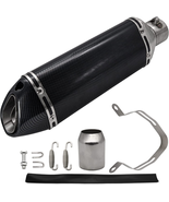 Motorcycle Slip on Muffler,1.5-2&quot; Carbon Fiber Unversal Slip on Silencer... - $55.03