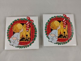 Jasco Christmas Tile Lot Coaster 4.5 x 4.5 Inch 1981 - $8.95