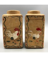 Vintage Woodpecker Woodware Wood Salt and Pepper Shaker Set made in Japan - $18.80