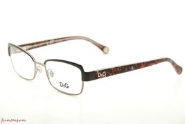 Dolce &amp; Gabbana Women&#39;s Eyeglasses D&amp;G 5102 1102 Black/Print Rectangle F... - $86.33