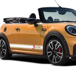 Set of 2 Side Skirt Graphics Racing Sport Edition Decal Stickers for Min... - $24.49