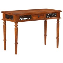 Desk with Drawer 110x50x76 cm Solid Wood Acacia - £167.98 GBP