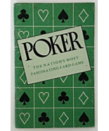 Book 1950 Poker The Nation&#39;s Most Fascinating Card Game Vintage Green So... - $294.10 MXN