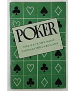 Book 1950 Poker The Nation&#39;s Most Fascinating Card Game Vintage Green So... - £12.50 GBP