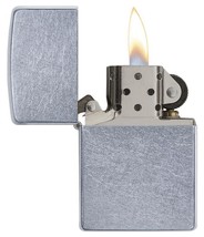 Genuine Zippo Pocket Lighter Regular Street Chrome classic full size ZIP... - $33.22