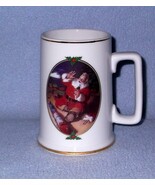 Coca Cola Santa Seasons Greetings Mug Stein 1996  Helicopter Train Set S... - $10.94 CAD