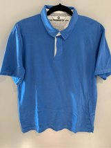 BMW Polo Shirt-Blue Joy Never Says Never’ Cotton Short Sleeve EUC Mens M... - $14.16