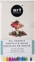 Prima Art Philosophy Water Soluble Oil Pastels 12/Pkg-Basics - £14.24 GBP