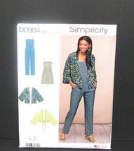 Simplicity Pattern Misses&#39; Kimon, Jumpsuit &amp; Dress Size 16-24 (D0904) - £5.03 GBP