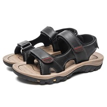  Size 38-48 Summer Men Leather Sandals Casual Breathable Hiking Cowhide Men Sand - £59.54 GBP