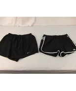 Adult Women&#39;s Nike Fit Dry Black Shorts &amp; Adidas Black Green White Short... - £16.55 GBP