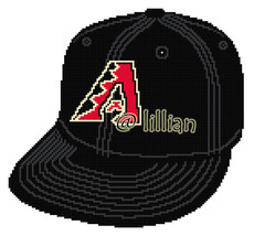 MLB ~ ARIZONA DIAMONDBACKS Cap Cross Stitch Pattern - $2.95