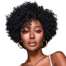 Hairuwear Kim Kimble Aniyah Sassy Coiled Curls Chin-Length Wig, Average Cap, MC1 - £211.68 GBP+