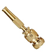 High Pressure Water Brass Nozzle Gun for 1/2&quot; Adjustable Spray, Connects... - £27.76 GBP