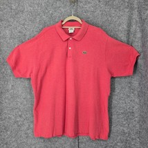 Lacoste Sport Polo Shirt Mens 9 Pink Performance Crocodile Preppy Golf T... - $20.56