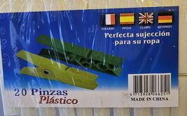 20 Ideal Home Plastic clothes pegs Classic Assorted 3.23 x 0.79 x 0.59 i... - €5,97 EUR