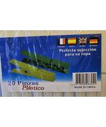20 Ideal Home Plastic clothes pegs Classic Assorted 3.23 x 0.79 x 0.59 i... - $6.92