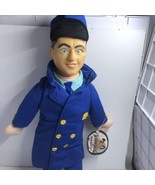 Three Stooges Moe Police Uniform 16&quot; Plush Doll Collectible. Please Read. - £7.70 GBP
