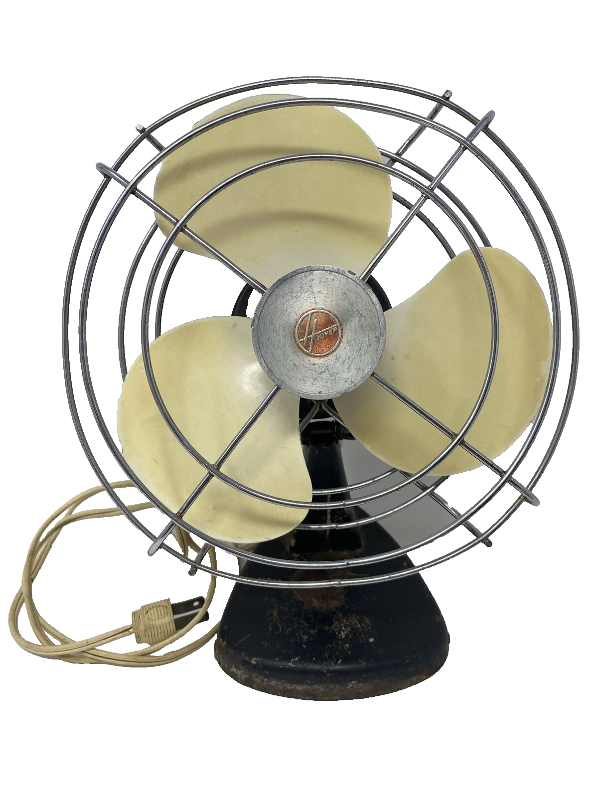 Vintage Hoover #6700 Mid Century Tabletop Electric Fan WORKS - $28.49